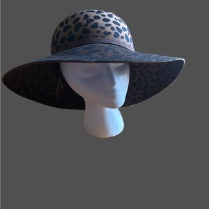 Phenix Animal Print Wide Brim Hat